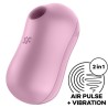 stimulateur et vibrateur d'impulsions d'air de barbe à coton lilas