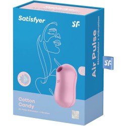 stimulateur et vibrateur d'impulsions d'air de barbe à coton lilas