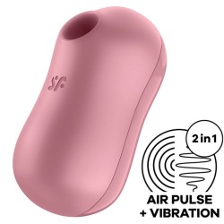 stimulateur et vibrateur d'impulsions d'air de barbe à coton rose
