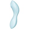 application stimulateur et vibrateur curvy trinity 5 bleu