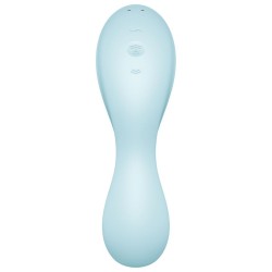 application stimulateur et vibrateur curvy trinity 5 bleu
