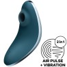 vulva lover 1 stimulateur et vibrateur air pulse bleu