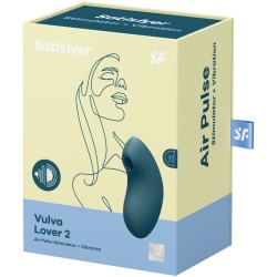 stimulateur et vibrateur vulva lover 2 air pulse bleu