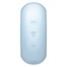 stimulateur et vibrateur double air pulse pro to go 3 bleu