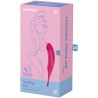 stimulateur et vibrateur twirling pro air pulse rouge