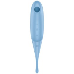stimulateur et vibrateur twirling pro air pulse bleu