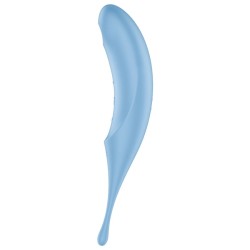 stimulateur et vibrateur twirling pro air pulse bleu