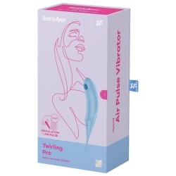 stimulateur et vibrateur twirling pro air pulse bleu