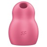 stimulateur et vibrateur double air pulse pro to go 1 rouge
