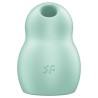 stimulateur et vibrateur double air pulse pro to go 1 vert