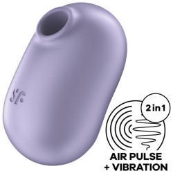 stimulateur et vibrateur double air pulse pro to go 2 violet