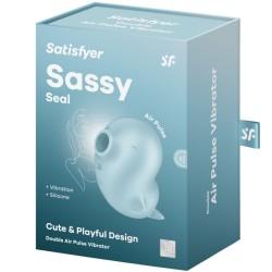 sassy seal stimulateur et vibrateur bleu