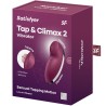 tap & climax 2 vibrateur & stimulateur rouge