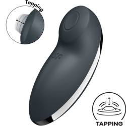 tap & climax 2 vibrateur & stimulateur gris