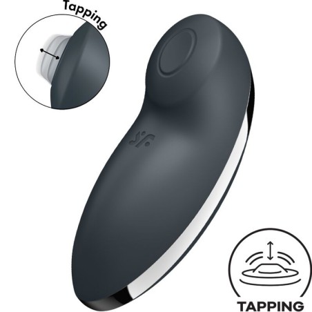 tap & climax 2 vibrateur & stimulateur gris