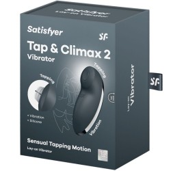 tap & climax 2 vibrateur & stimulateur gris
