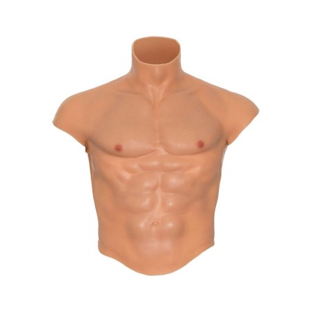 alter ego chemise torse homme en silicone avec chair abs
