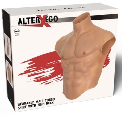 alter ego chemise torse homme en silicone avec chair abs