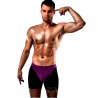 boxer 009 lingerie erotique lilas-noir s-m