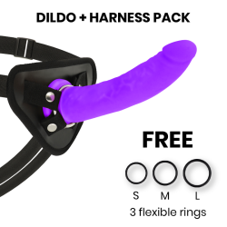 toys arnes + dong silicone violet 20 cm -o- 4 cm