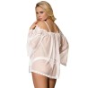 babydoll blanc manches évasées s - m