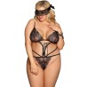 queen plus teddy et blindfold noir