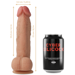 strap-on saul silicone liquide avec 3 anneaux gratuits 15.5 cm -o- 4.2 cm