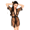 minuit mirage peignoir noir xl