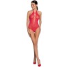 femme bs088 bodystocking rouge taille unique