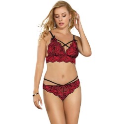 set ensemble deux pièces top et culotte en dentelle s-m