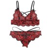 set ensemble deux pièces top et culotte en dentelle s-m