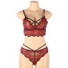 set ensemble deux pièces top et culotte en dentelle s-m