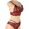 set ensemble deux pièces top et culotte en dentelle s-m