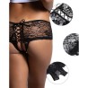 culotte dentelle florale ouverture dos s-m