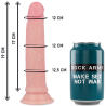 harnais + gode en silicone liquide premium avenger 19 cm -o- 3.98 cm