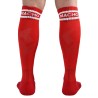 chaussettes longues taille unique rouge