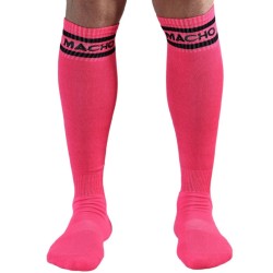 chaussettes longues taille unique rose