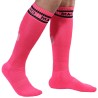 chaussettes longues taille unique rose