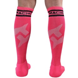 chaussettes longues taille unique rose