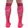 chaussettes longues taille unique rose