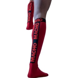 chaussettes fines taille unique rouge