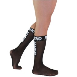 chaussettes fines taille unique noires