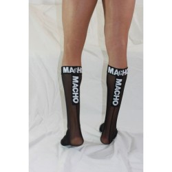 chaussettes fines taille unique noires