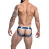 jockstrap desire cuirette bleu xl