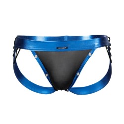 jockstrap desire cuirette bleu xl