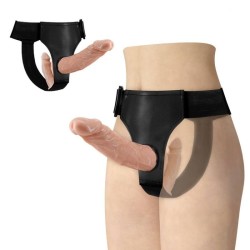 ultra passionné double godes avec harnais