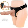 slip harnais harnais universel avec gode jerry 21,8 cm naturel