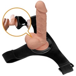 slip harnais harnais universel avec gode jerry 21,8 cm naturel