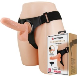 harnais slips harnais universel avec gode tom 20 cm naturel