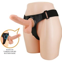 harnais slips harnais universel avec gode tom 20 cm naturel